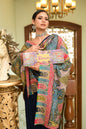 Pashtush India Womens Shawls Pashtush Womens Pure Pashmina Shawl, Hand Painted And Embroidered Kalamkari Design, Multicolour