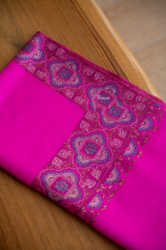 Pashtush India Womens Shawls Pashtush Womens Pure Pashmina Shawl, Magenta