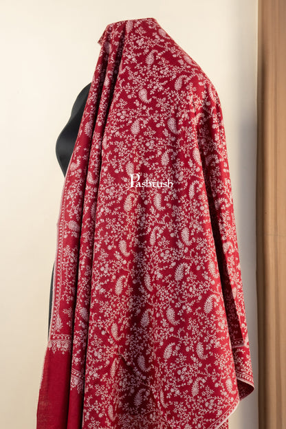 Pashtush India Womens Shawls Pashtush Womens Pure Pashmina Shawl, Maroon