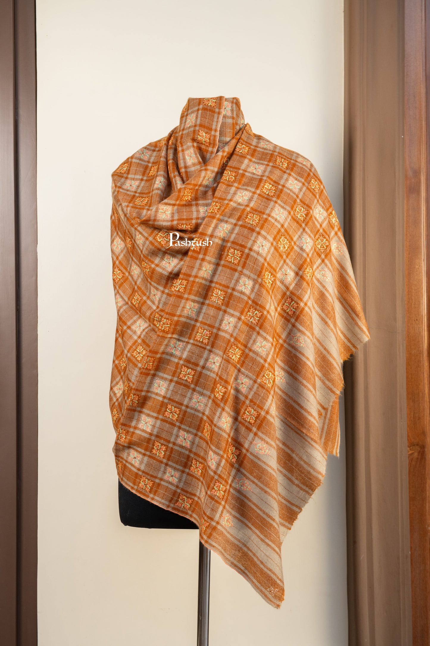 Pashtush India Womens Shawls Pashtush Womens Pure Pashmina Shawl, Multicolour