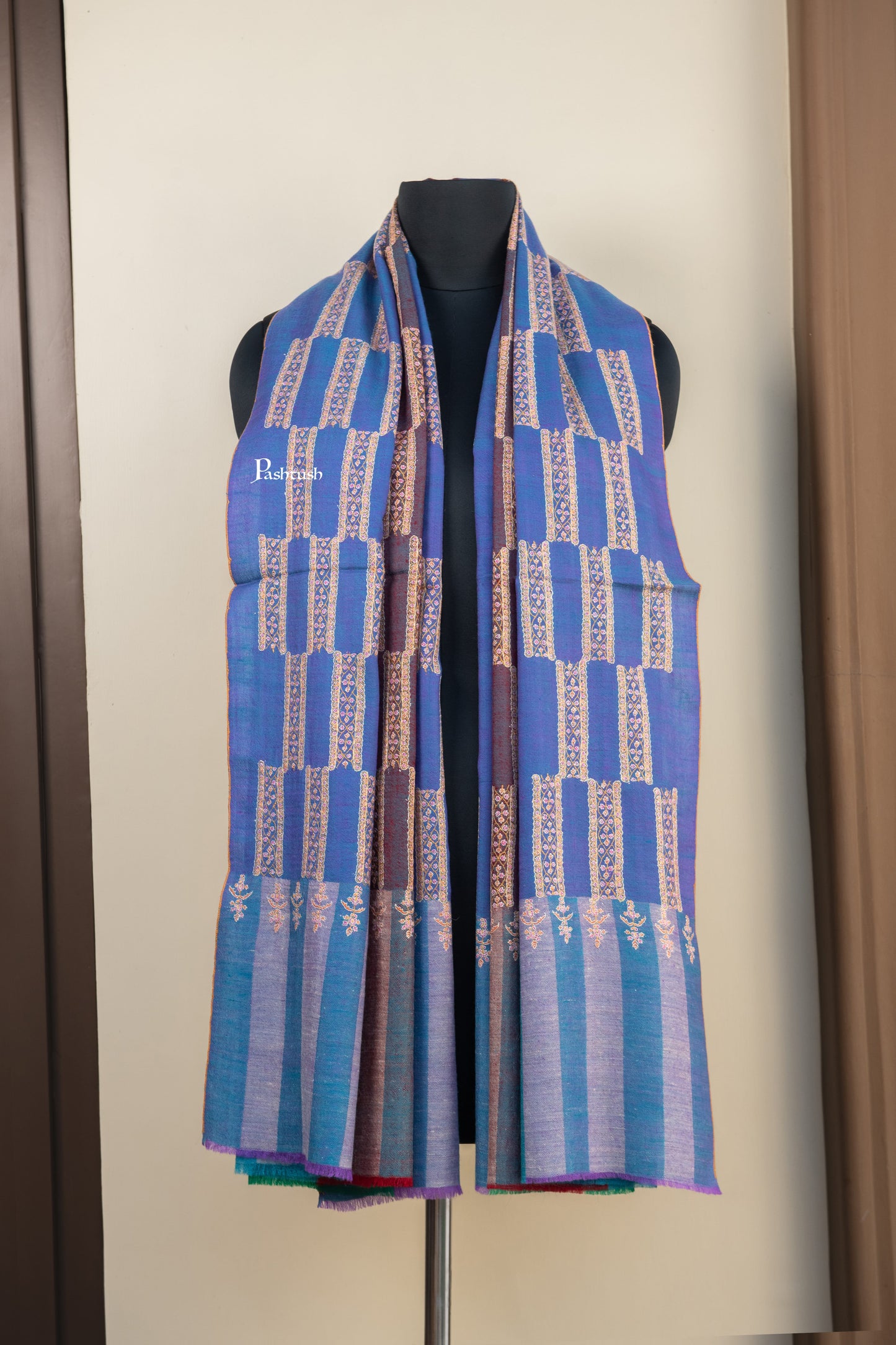 Pashtush India Womens Shawls Pashtush Womens Pure Pashmina Shawl, Multicolour