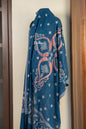 Pashtush India Womens Shawls Pashtush Womens Pure Pashmina Shawl, Navy Blue