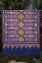 Pashtush India Womens Shawls Pashtush Womens Pure Pashmina Shawl, Navy Blue
