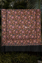 Pashtush India Womens Shawls Pashtush Womens Pure Pashmina Shawl, Papier Mache Hand Embroidery, Hand Woven, Gulabdaar Design, Black