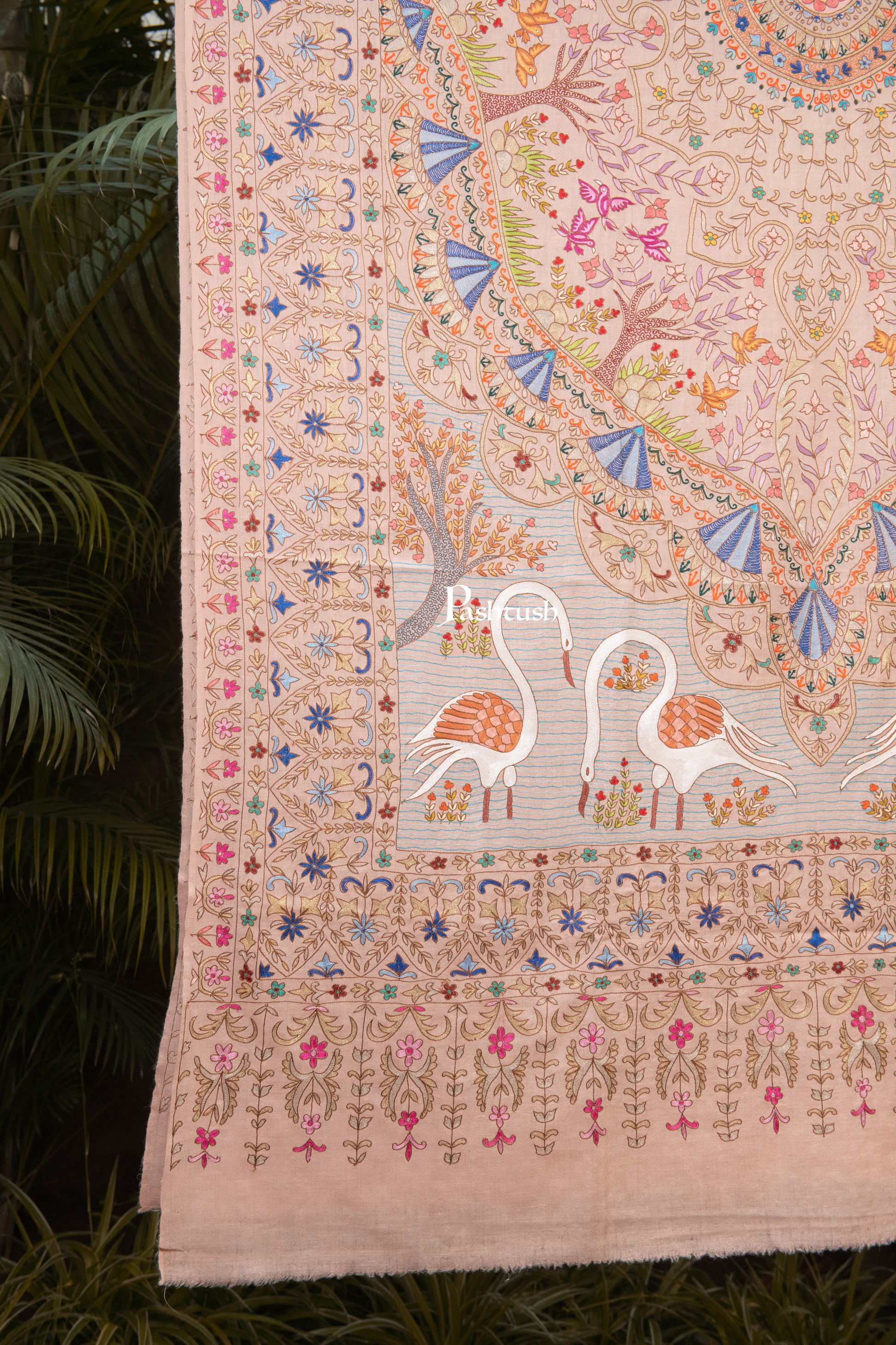 Pashtush India Womens Shawls Pashtush Womens Pure Pashmina Shawl, Peach