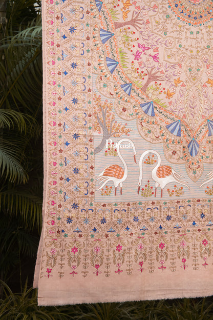 Pashtush India Womens Shawls Pashtush Womens Pure Pashmina Shawl, Peach