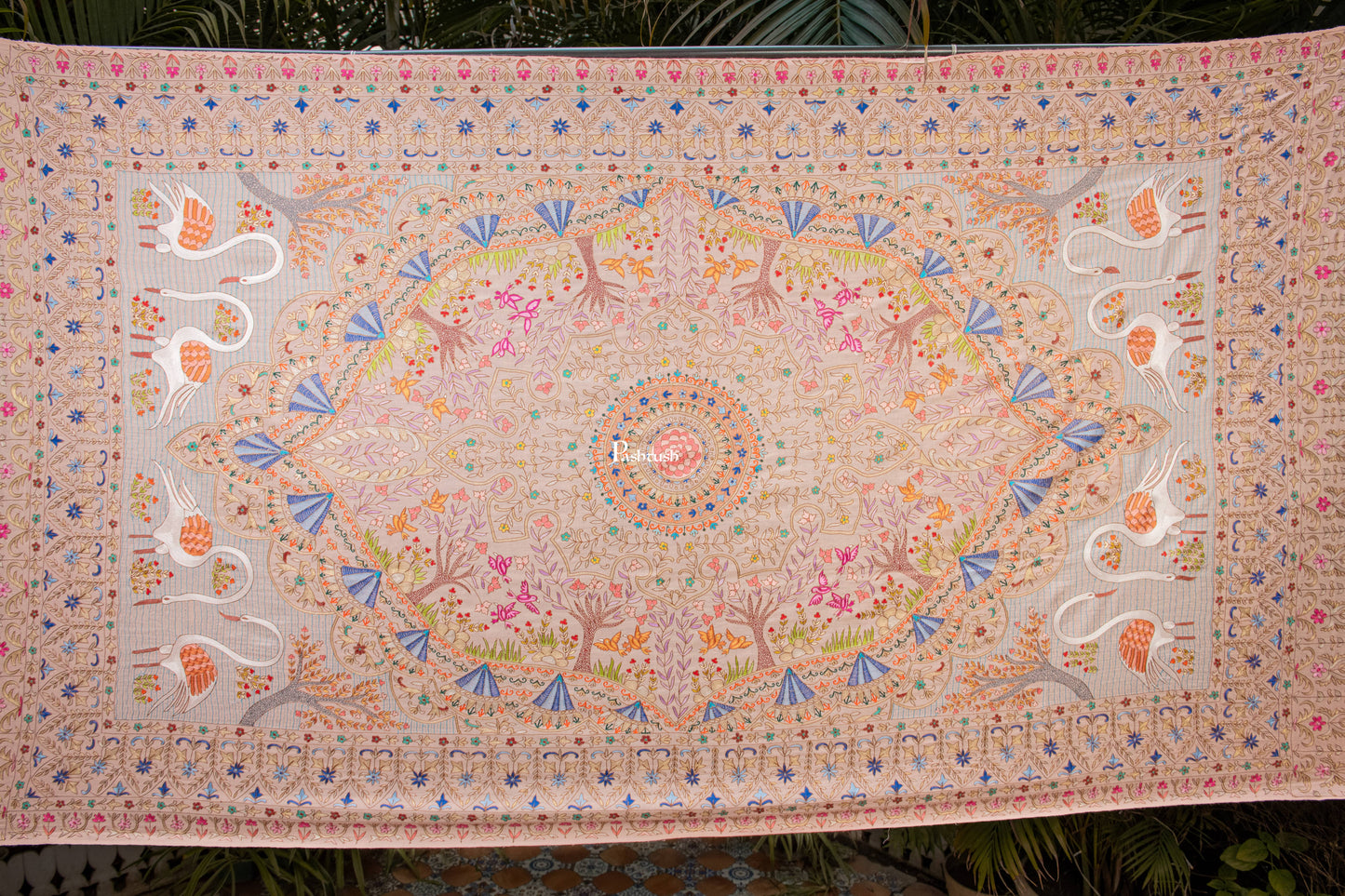 Pashtush India Womens Shawls Pashtush Womens Pure Pashmina Shawl, Peach