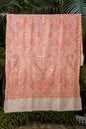 Pashtush India Womens Shawls Pashtush Womens Pure Pashmina Shawl, Sozni Hand Embroidery, Hand Woven Design, Khakikaar