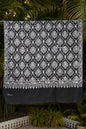 Pashtush India Womens Shawls Pashtush Womens Pure Pashmina Shawl, Sozni Hand Embroidery, Hand Woven, Tonal Design, Black