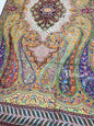 Pashtush India 100x200 Pashtush Womens Pure Wool, Hand Embroidered Kalamkari Shawl, With Woolmark Certificate