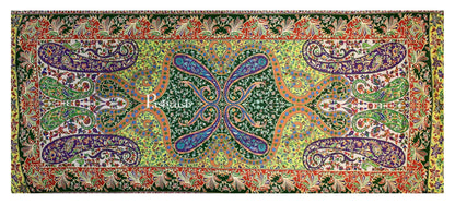 Pashtush India 100x200 Pashtush Womens Pure Wool, Hand Embroidered Kalamkari Shawl, With Woolmark Certificate