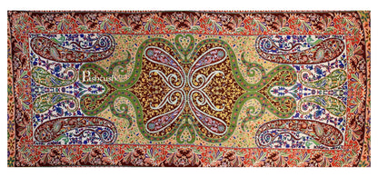 Pashtush India 100x200 Pashtush Womens Pure Wool, Hand Embroidered Kalamkari Shawl, With Woolmark Certificate