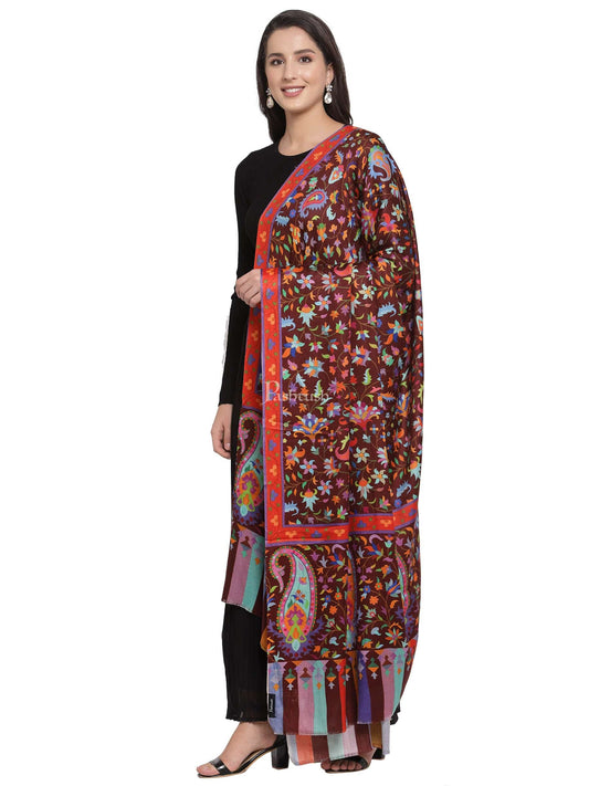 Pashtush India Womens Shawls Pashtush Womens Pure Wool Printed Shawl, Soft And Warm