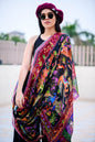 Pashtush India Womens Shawls Pashtush Womens Pure Wool Printed Shikaar-Dar Shawl, With Woolmark Certificate