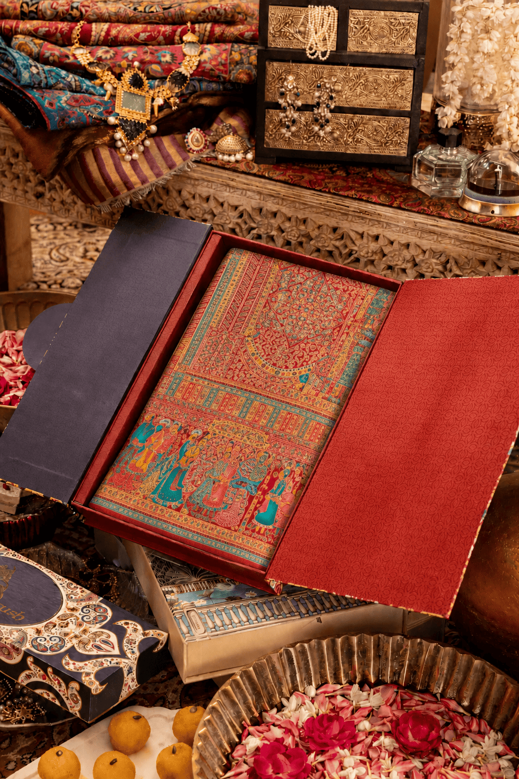 Pashtush Shawl Store Womens Suits Unstitched Material Pashtush Womens Saree, Bamboo Silk, Zari Weave Design, Rust