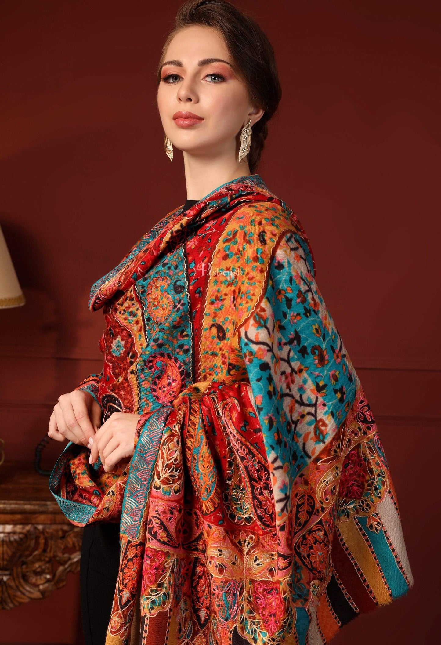 Pashtush India 0 Pashtush Womens Shawl