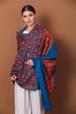 Pashtush India 100x200 Pashtush Womens Shawl, Aari Embroidery, Ferozah