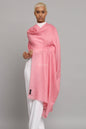 Pashtush India Womens Shawls Pashtush Womens Shawl, Extra Fine Wool, With Paisely Weave, Woven Design, Morning Pink
