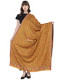 Pashtush India Womens Shawls Pashtush Womens Shawl, Faux Pashmina, Ethnic Weave, Mustard