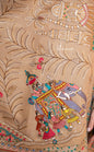 Pashtush India Womens Shawls Pashtush Womens Shawl, Tilla Embroidery, Raj Darbar, Silk Wool, Beige