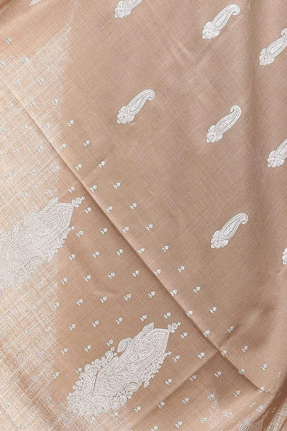 Pashtush Womens Shawl Tone On Tone Embroidery, Soft And Warm, Light Weight Shawl