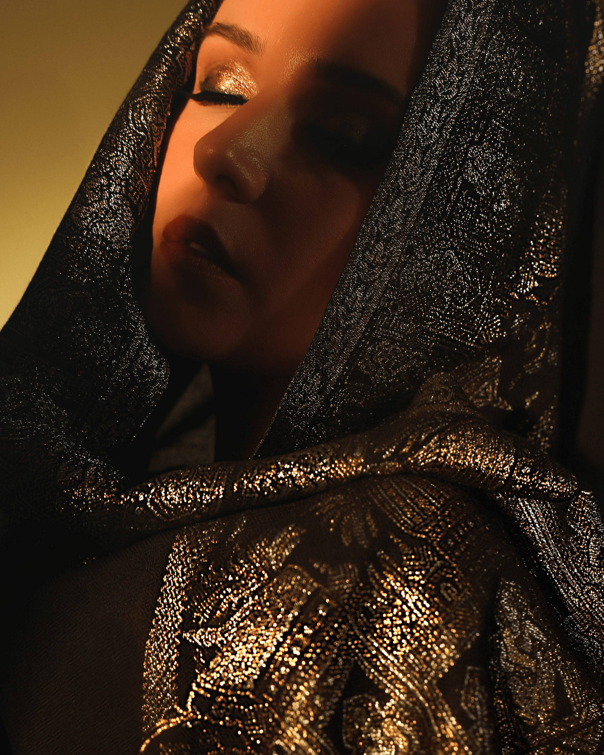 Pashtush India Womens Shawls Pashtush Womens Shawl, Twilight Collection, Royal Shamyana, Metallic Weave Design, Black