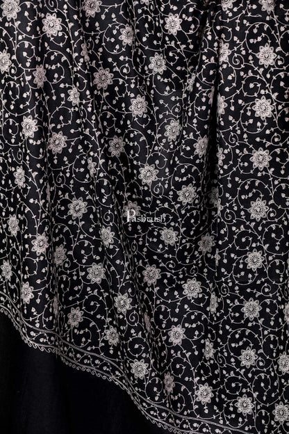 Pashtush Shawl Store Shawl Pashtush Womens Shawl with Tone on Tone Embroidery, Soft and Warm, Light Weight