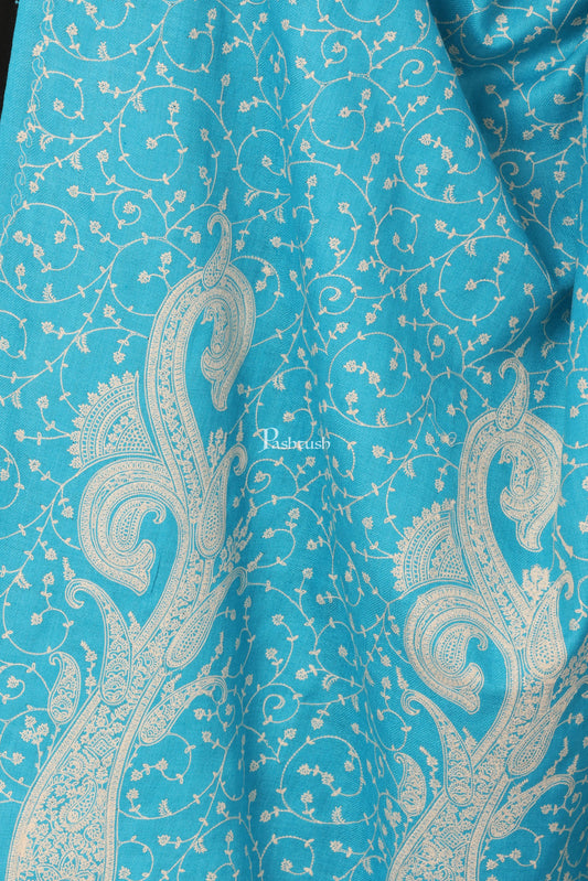 Pashtush Shawl Store Shawl Pashtush Womens Shawl with Tone on Tone Embroidery, Soft and Warm, Light Weight