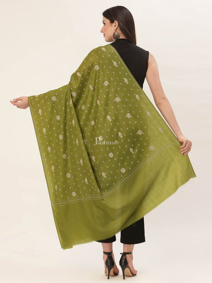 Pashtush India Womens Shawls Pashtush Womens Shawl With Tone On Tone Embroidery, Soft, Warm, Light Weight