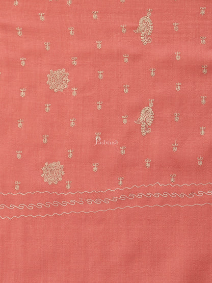 Pashtush India Womens Shawls Pashtush Womens Shawl With Tone On Tone Embroidery, Soft, Warm, Light Weight