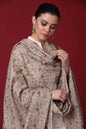 Pashtush Shawl Store Shawl Pashtush Womens Shawl with Tone on Tone Embroidery, Soft Wool, Light Weight