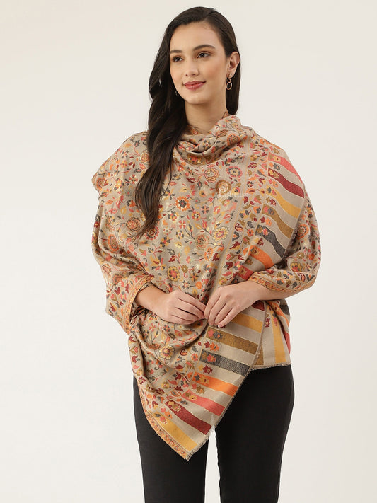 Pashtush India Womens Shawls Pashtush womens shawl, Woven Design, Twilight Collection, Beige