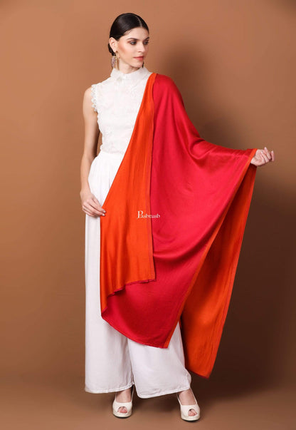 Pashtush Shawl Store Stole Pashtush Womens Silky Bamboo Reversible Scarf, Stoles, Tropical Sunset