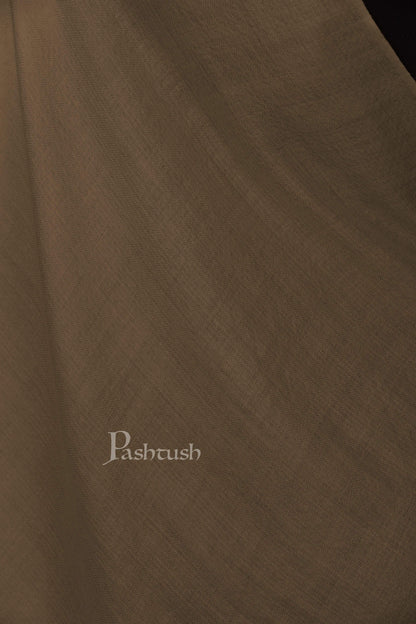 Pashtush India 70x200 Pashtush Womens Softest Cashmere Pashmina Scarf, Diamond Weave, Sandy Brown