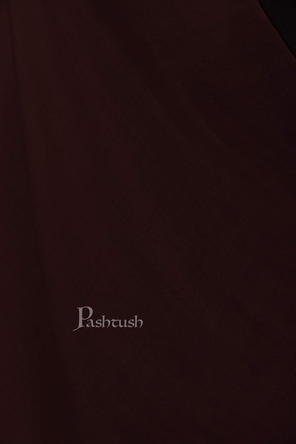 Pashtush India 70x200 Pashtush Womens Softest Rich Cashmere Scarf, With Diamond Weave, Espresso Brown