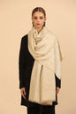 Pashtush India Womens Stoles Pashtush Womens Stole, Soft and Warm, Woven Design, Neutral hues