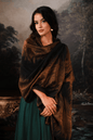 Pashtush India Womens Shawls Pashtush Womens Twilight Collection, Jacquard Shawl, With Metallic Thread Weave, Fine Wool