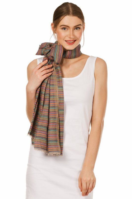 Pashtush Womens Ultra Fine Wool Scarf, Soft And Warm