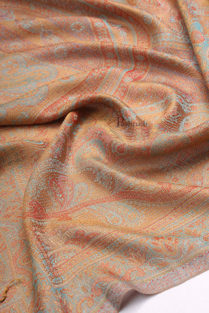 Pashtush India Womens Stoles and Scarves Scarf Pashtush Womens Viscose Stole, Pasiley Design, Multicolour