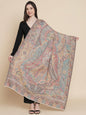 Pashtush India Womens Shawls Pashtush Womens Womens, 100% Pure Wool With Woolmark Certificate, Paisley Antique Jamawar Woven, Ivory