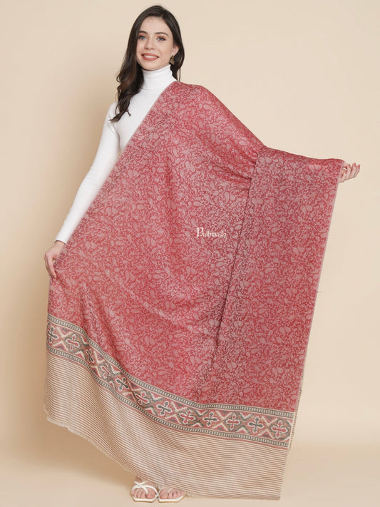 Pashtush India Womens Shawls Pashtush Womens Womens, Extra Fine Wool, Aztec Palla Woven, Majenta