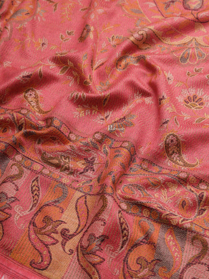 Pashtush India Womens Shawls Pashtush Womens Womens, Faux Pashmina, Paisley Woven Jamawar Woven, Rose