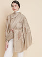 Pashtush India Womens Shawls Pashtush Womens Womens, Woollen, Ethnic Motif Bootey Embroidery, Beige