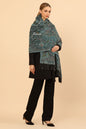 Pashtush India Womens Stoles Pashtush Womens Woollen Stole, Hand Embroidery  Design, Ice Blue