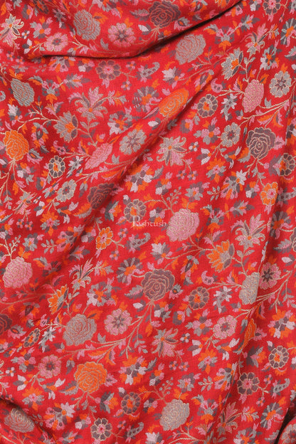 Pashtush India Womens Shawls Pashtush Womens Woven Ethnic Shawl, Woollen, Faux Pashmina Shawl Multi Coloured