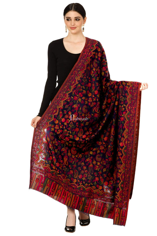 Pashtush Store Shawl Pashtush Womens Woven Kaani Shawl, Woollen, Faux Pashmina Shawl