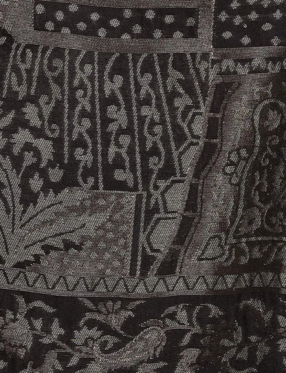 Pashtush India 100x200 Pashtush Womens, Woven Mughal Darbar Shawl, with Golden Zari Weave