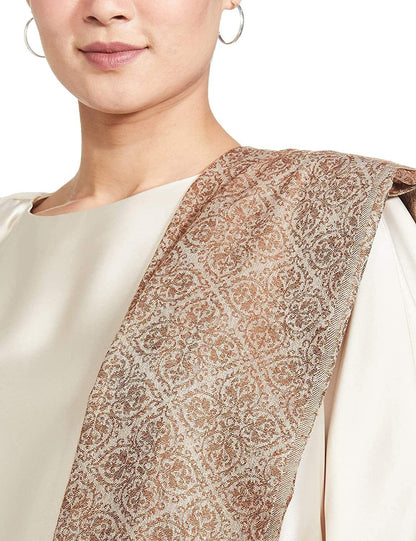 Pashtush India 100x200 PASHTUSH WOMENS WOVEN PAISLEY, SELF SHAWL, IN EXTRA SOFT FINE WOOL, LARGE WRAP SIZE