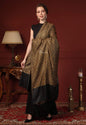 Pashtush India 100x200 Pashtush Womens Woven Paisley, Self Shawl, In Extra Soft Fine Wool, Large Wrap Size