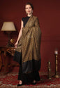Pashtush India 100x200 Pashtush Womens Woven Paisley, Self Shawl, In Extra Soft Fine Wool, Large Wrap Size